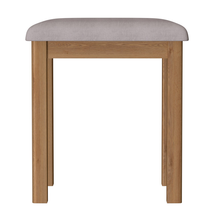 Three Posts Sunnyside 48Cm Tall Solid Wood Dressing Table Stool